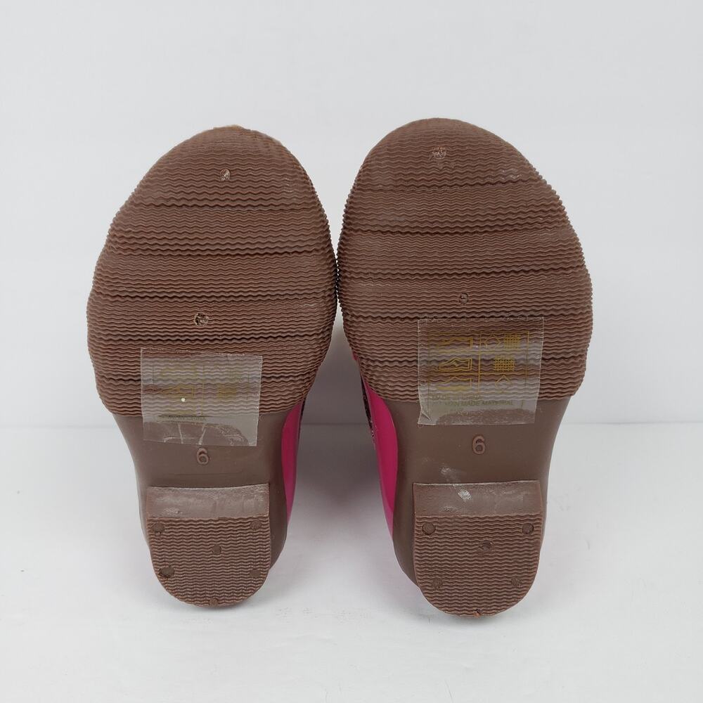 Adrienne Vittadini Bambini Toddler Girls Size 6 Pink Sparkle Glitter Duck Boots - Picture 8 of 10